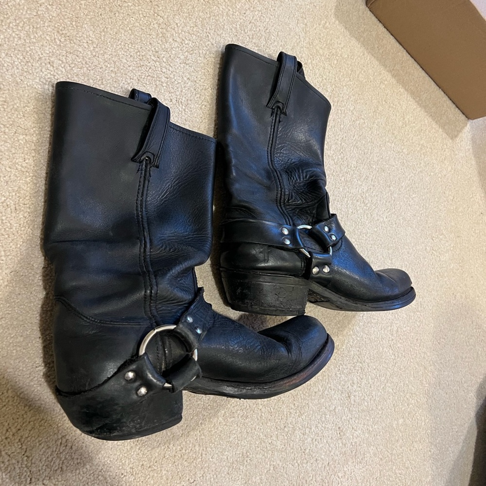 Frye Harness Boots - Black
